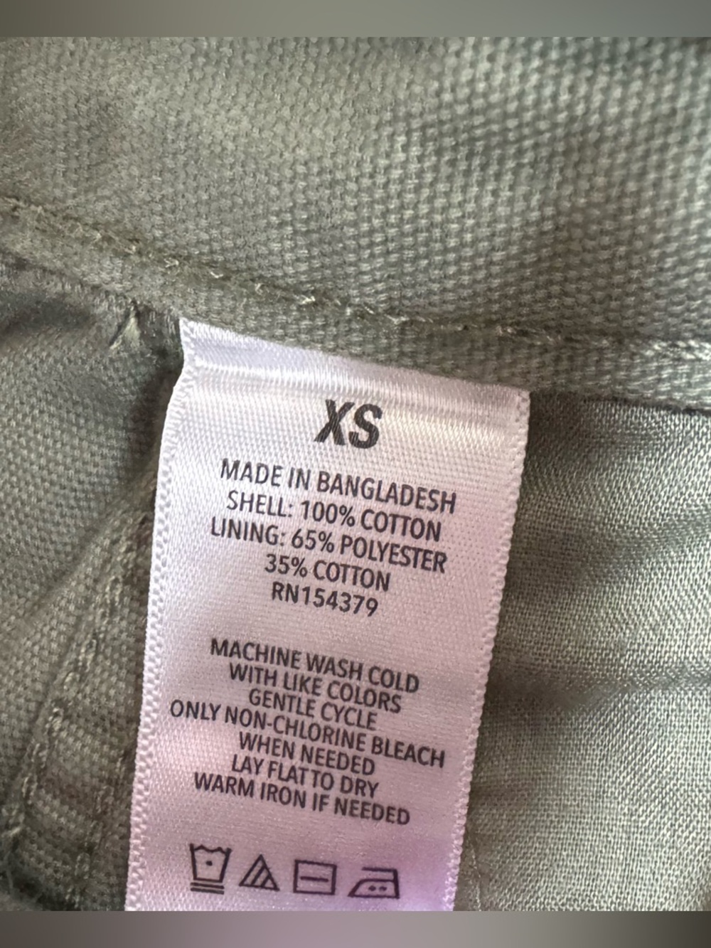 Aeropostale Sz XS Women's Cargo Pants in Sage Green - Relaxed Utility Style - Picture 9 of 9